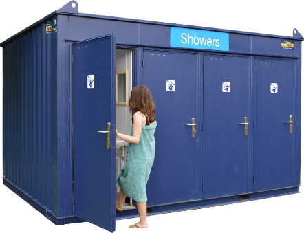 Shower & decontamination Cabins